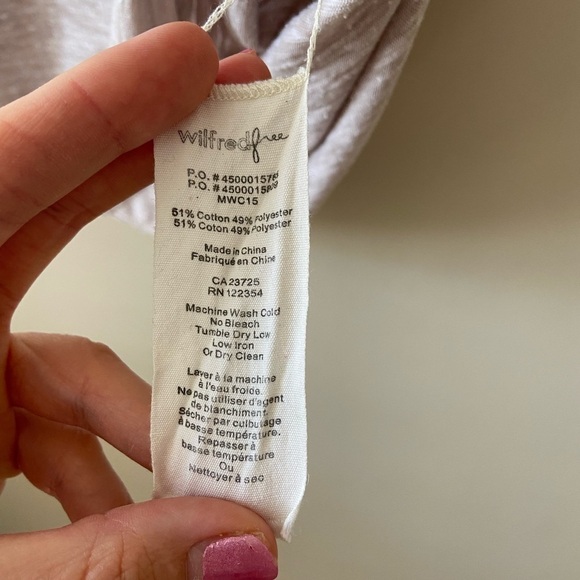 Aritzia Wilfred Free Racerback Tank Heather Marled Knit Flowy Tank Size Small - Picture 6 of 7